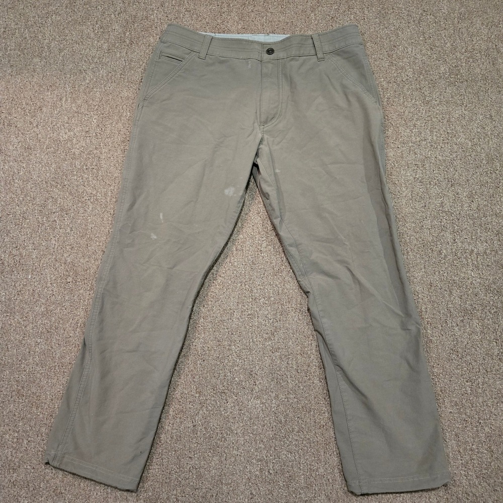 KUHL Resistor Chino Mens‎ 36x30 Tan Khaki Articulated Stealth Cell Pocket Pants